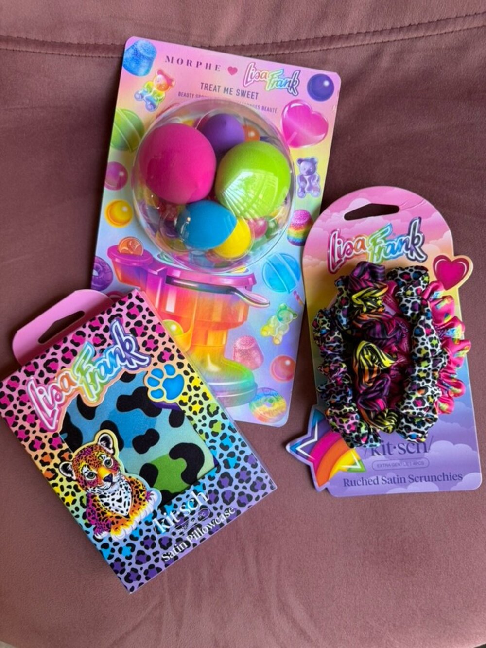 Lisa Frank Hair and Makeup Accessories, Lot of 3